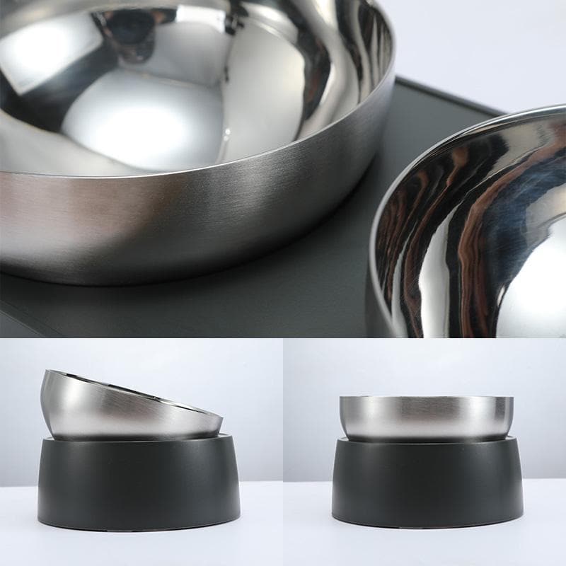 Anti-Vomiting Stainless Steel Cat Bowl